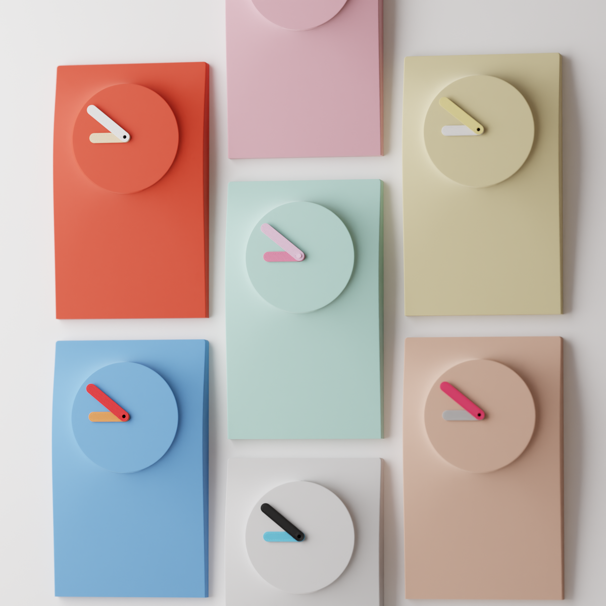 Simplify Wall Clock product image showing the overall silhouette and minimalist design.