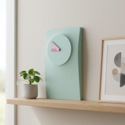 Simplify Wall Clock in a styled room setting with a modern, minimal aesthetic.