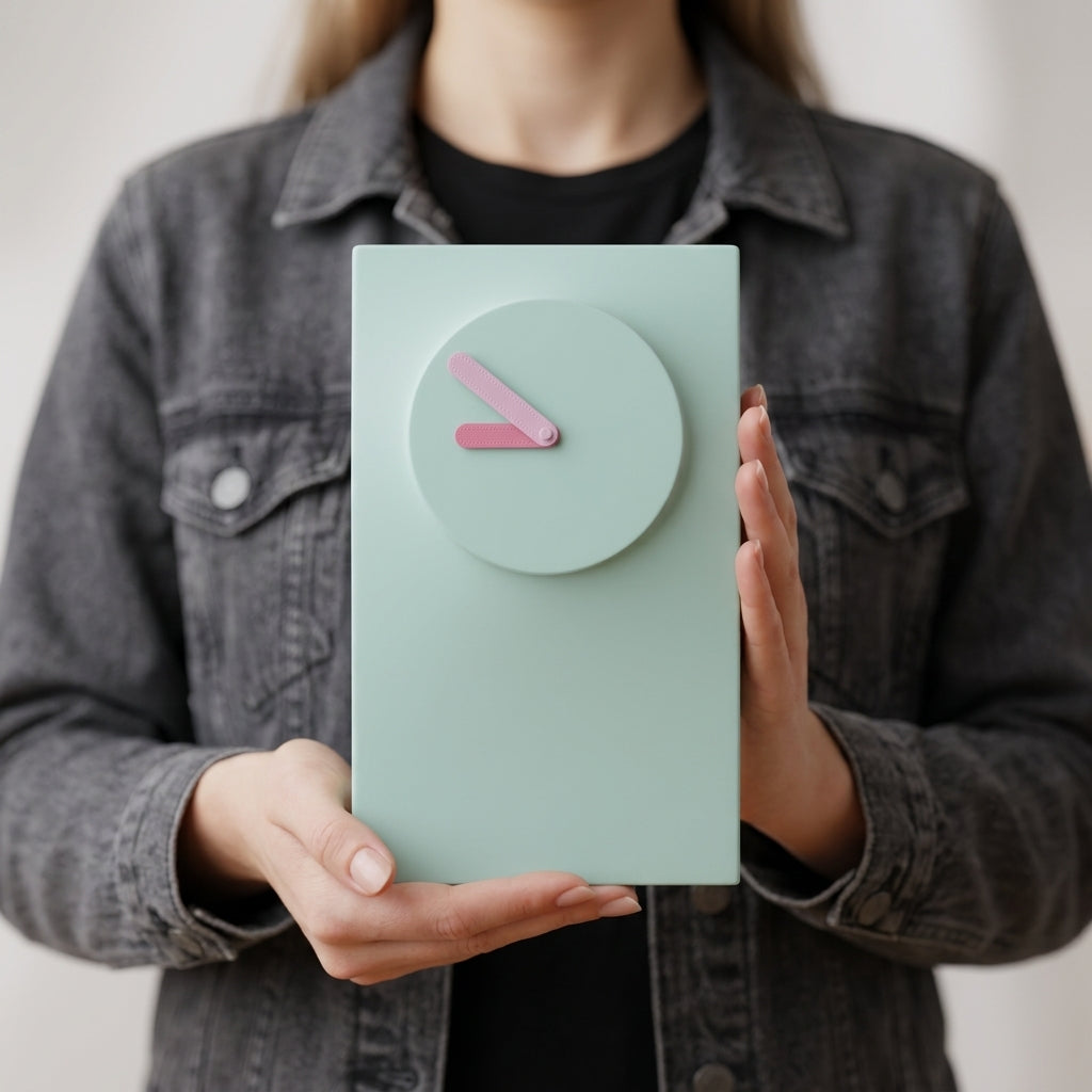 Simplify Wall Clock lifestyle image showing the clock as functional wall decor.