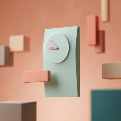 Simplify Wall Clock detail image highlighting the clock face, hands, and surface finish.